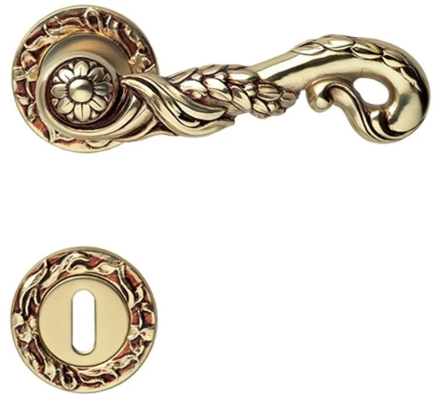 Bestseller Casa Padrino ensemble de poignée de porte baroque or français 14 x H. 5,3 cm - Accessoires Déco de Style Baroque
