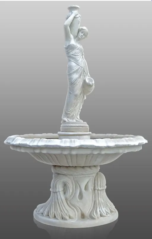 Neue Kollektion Casa Padrino fontaine baroque femme avec des cruches d'eau Ø 145 x H. 225 cm - Fontaine de Jardin