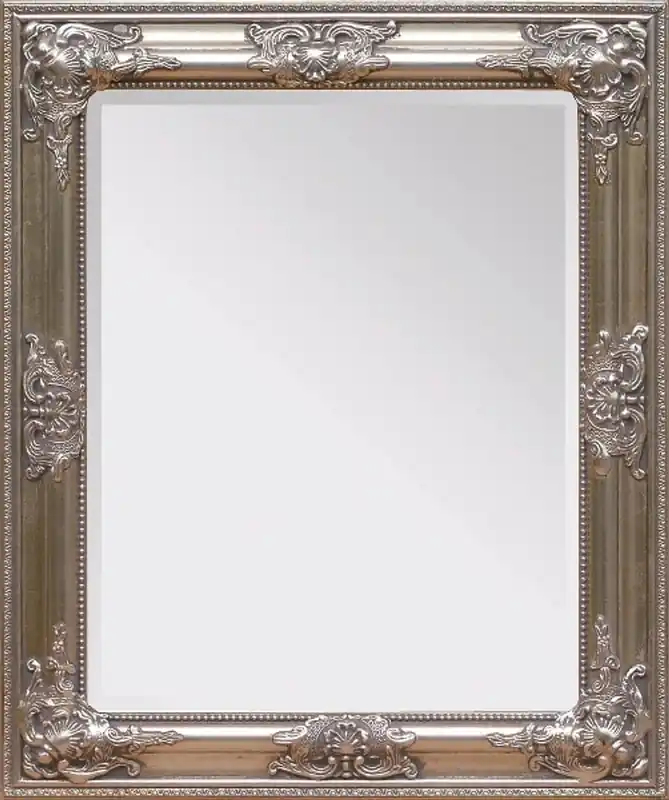 Miroir mural Casa Padrino Baroque argent hauteur 62 cm, largeur 52 cm - noble et somptueux - look vintage - fait main Letzte Chance