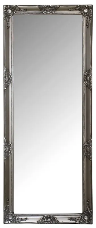 Casa Padrino miroir / miroir mural baroque avec cadre en bois argenté 60 x H. 150 cm - Mobilier Baroque Neu Im Sortiment