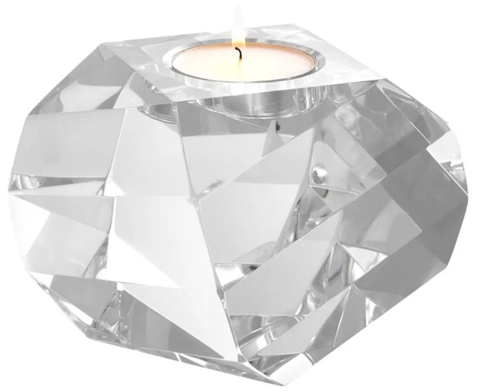 Kracherpreis Casa Padrino titulaire photophore 13,5 x 13,5 x H. 12 cm - Accessoires de décoration en verre cristal