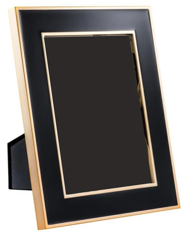 Bestpreis Casa Padrino ensemble de cadre photo de 6 noir / or 17,5 x H. 23 cm - Accessoires de Décoration de Luxe