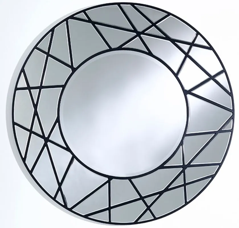 Ausverkauf Casa Padrino miroir design noir Ø 102 cm - Miroir Mural de Luxe pour Salon
