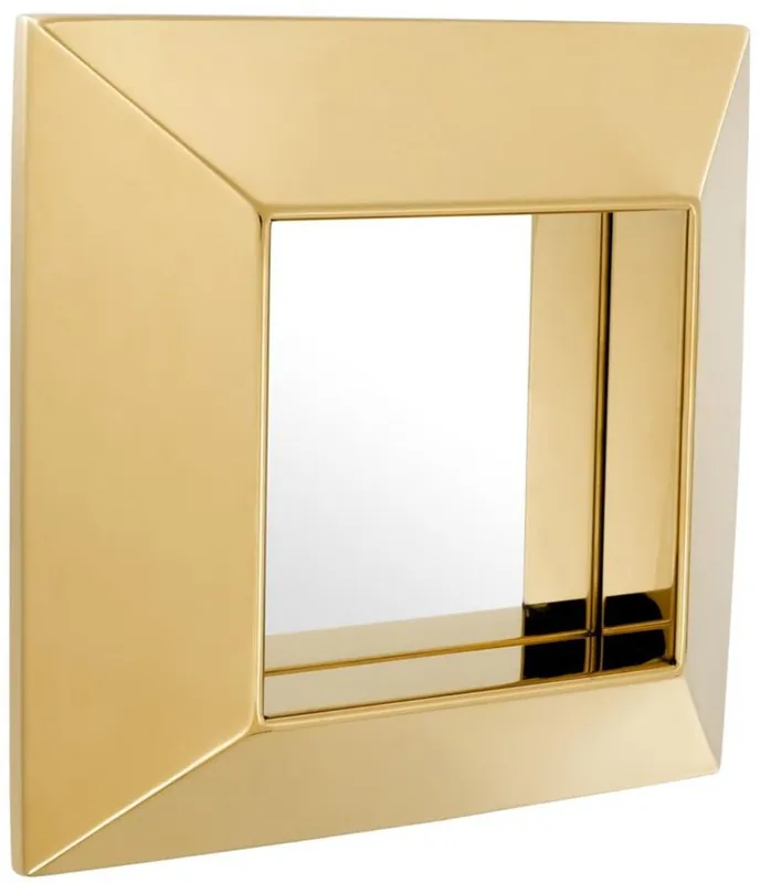Sofort Bestellen Casa Padrino miroir de luxe or 31 x 7 x H. 31 cm - Miroir Mural en Acier Inoxydable