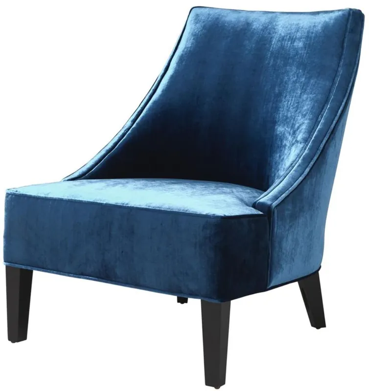 Sonderaktion Casa Padrino Fauteuil de Luxe Bleu Egée / Noir 70 x 88 x H. 85 cm - Mobilier de l'Hôtel