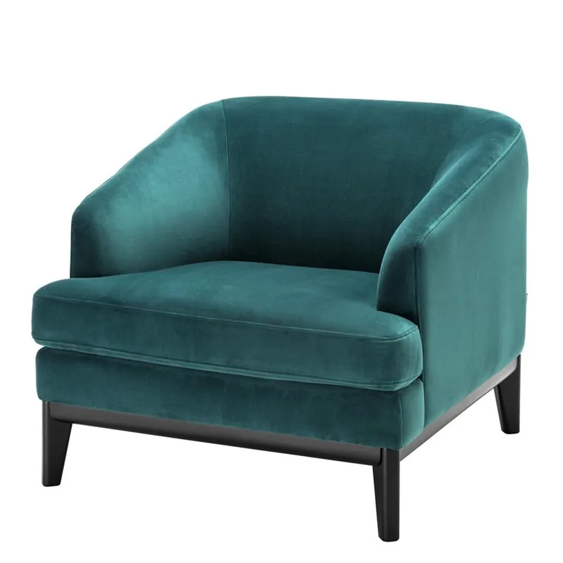 Casa Padrino fauteuil de luxe vert de mer 84 x 85 x H. 77 cm - Fauteuil de Salon Aktuell