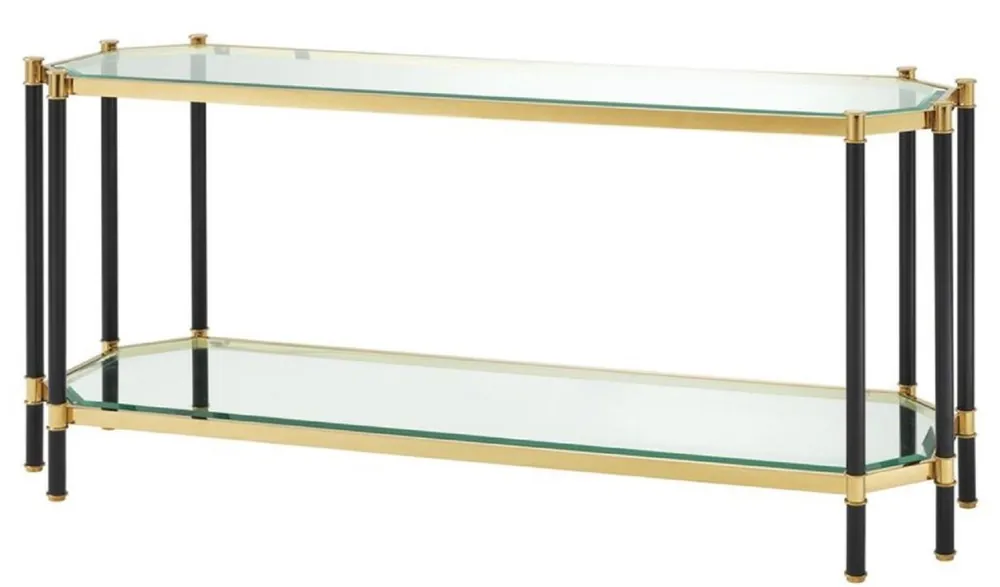 Kracherpreis Casa Padrino table console de salon or / noir 169 x 53,5 x H. 75,5 cm - Console de Luxe