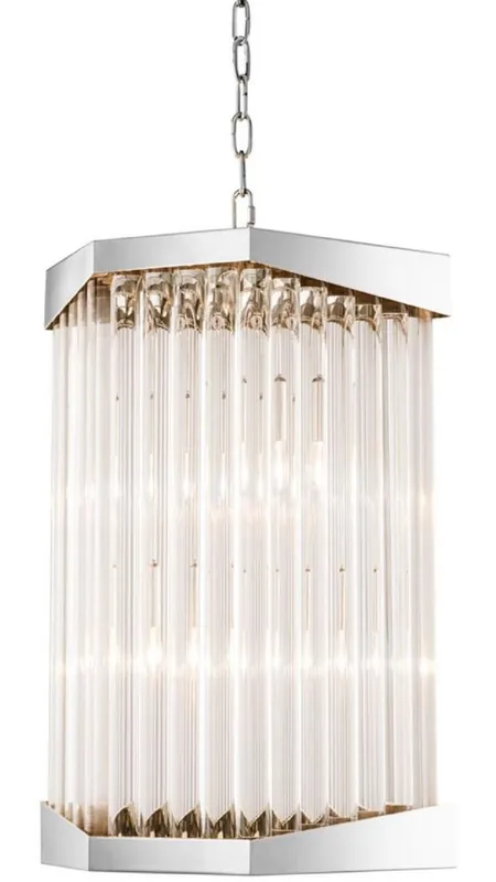Mega-Angebot Casa Padrino lustre de salon acrylique de luxe argent 33 x 28,5 x H. 61 cm - Meubles de Salon