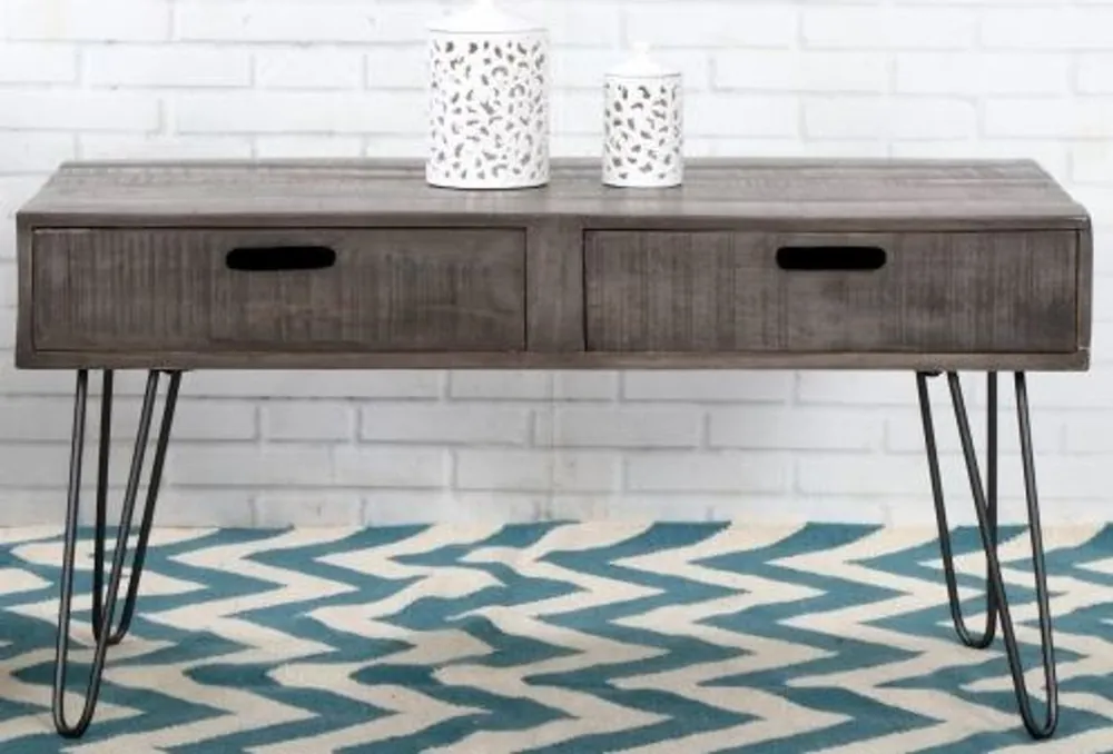 Table d'appoint design Casa Padrino Mango Gris 100cm - bois massif Neu Im Sortiment