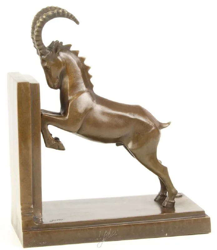 Casa Padrino porte-livre springbok bronze de luxe 20,4 x 10 x H. 25,6 cm - Figurine Bronze Déco Wochenendangebot