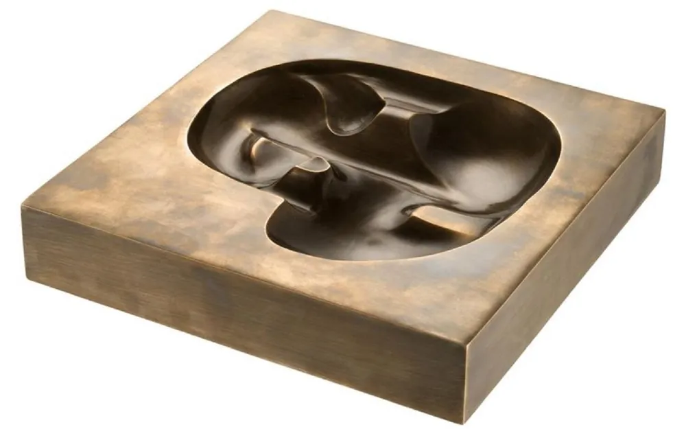 Casa Padrino objet déco de luxe vintage laiton 20,5 x 20,5 x H. 4 cm - Accessoires Déco Nur Heute