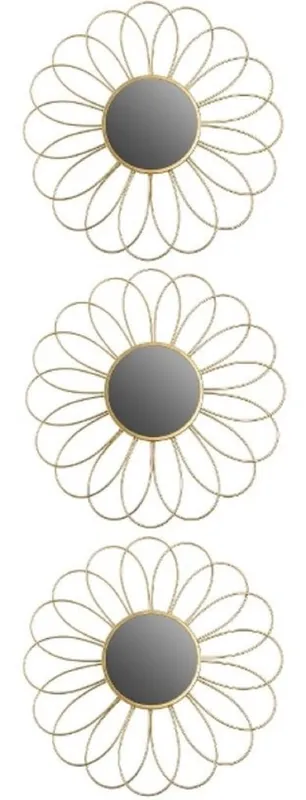 Neuheit Casa Padrino ensemble de 3 miroir / miroir mural pièces Ø 25 cm - Accessoires Déco