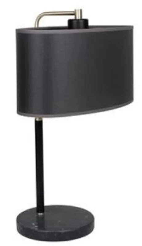 Casa Padrino lampe de table de luxe noir / gris / argent 18 x 18 x H. 50 cm - Qualité de Luxe Sonderangebot