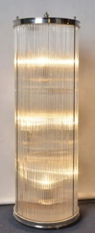 Meistverkauft Casa Padrino lampadaire de salon argent Ø 32 x H. 100 cm - Lampadaire de Luxe Rond