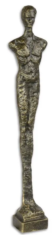 Neu Casa Padrino Figurine de Designer en Fonte Homme Debout Or Antiquité 8,1 x 5,4 x H. 43 cm - Figurine Déco de Luxe