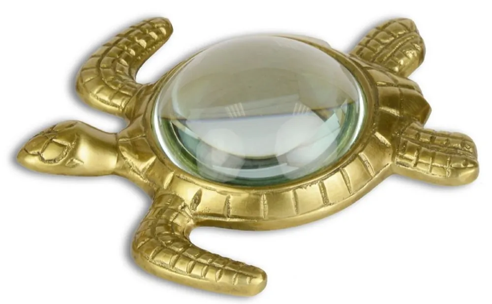 Bestseller Casa Padrino loupe de luxe tortue or 15,5 x 14,9 cm - Accessoires de Luxe