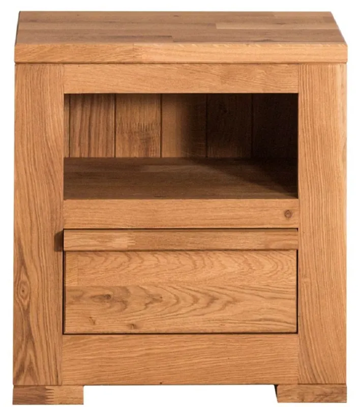 Casa Padrino table de chevet style campagnard avec tiroir naturel 47 x 32 x H. 50 cm - Mobilier de Chambre à Coucher de Style Campagnard Aktuell