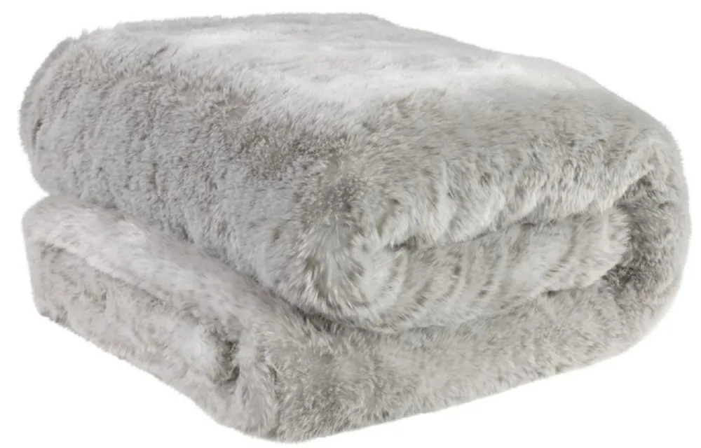 Top-Seller Casa Padrino couverture de jour / plafond résidentiel de luxe gris clair 170 x 145 cm - Couverture Câlin en Fausse Fourrure