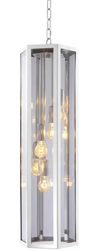 Casa Padrino lustre de luxe argent / gris 23 x 23 x H. 77 cm - Meubles pour Hôtels et Restaurants Top-Preis