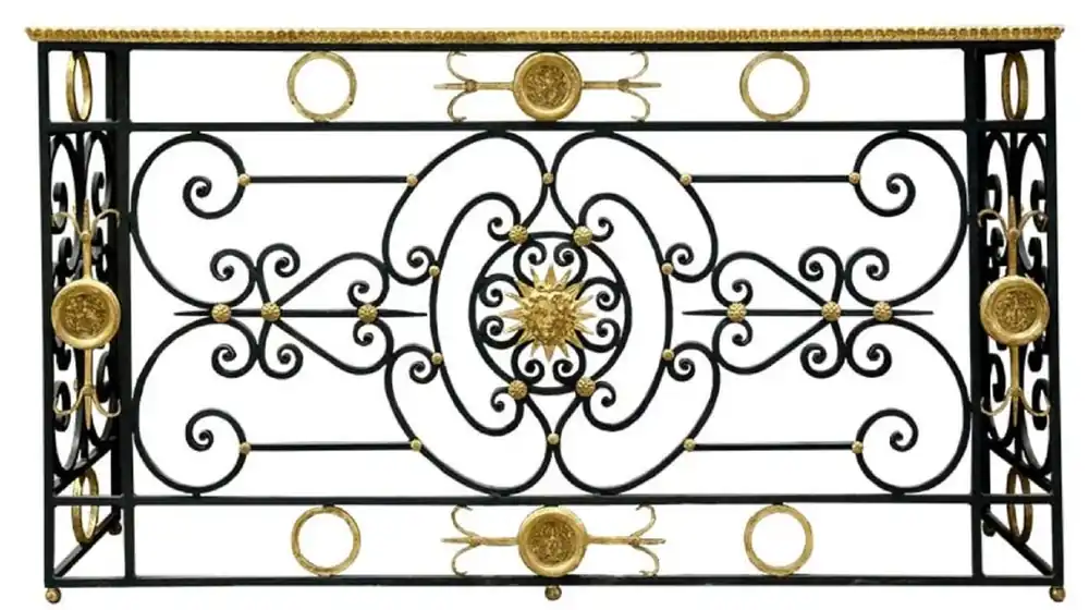 Saisonangebot Casa Padrino console baroque de luxe blanc / noir / or antique 172 x 51 x H. 95 cm - Mobilier Baroque