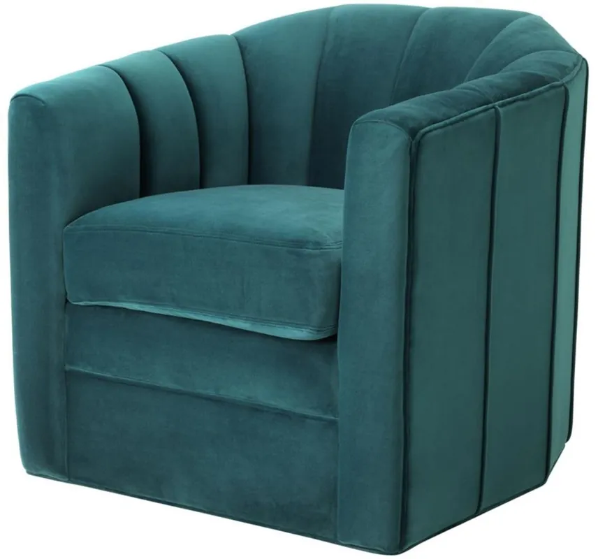 Casa Padrino poltrona girevole di lusso verde mare 84 x 85 x H. 77 cm - Poltroncina da Salotto Sale