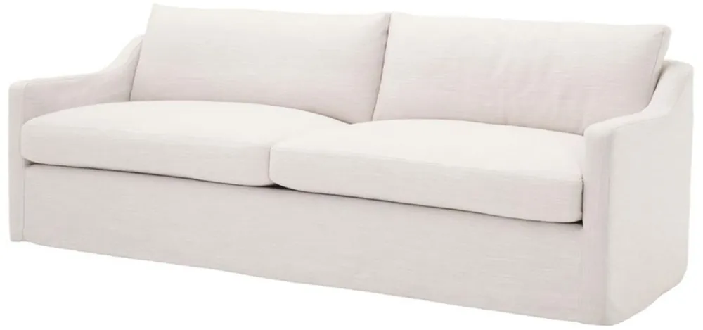 Echt Casa Padrino Divano da Salotto di Lusso Bianco 230 x 100 x H. 75 cm - Mobili per Soggiorno
