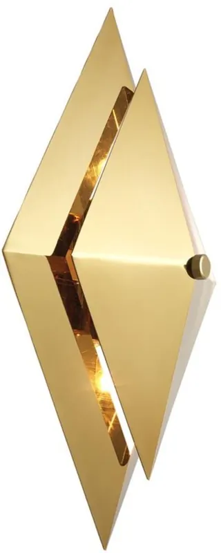 Casa Padrino lampada da parete per soggiorno di lusso oro 26 x 11,5 x H. 39 cm - Lampada di Design Zertifiziert