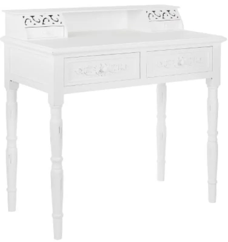 Casa Padrino scrivania stile country bianco antico 95 x 45 x H. 87 cm - Arredo Stile Country Shabby Chic Preisreduziert