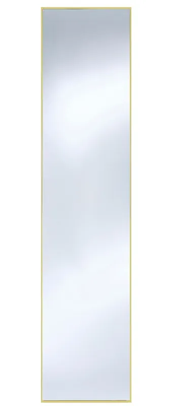 Wochenendangebot Casa Padrino specchio da parete con cornice in alluminio oro opaco 40 x H. 175 cm - Specchio di Lusso