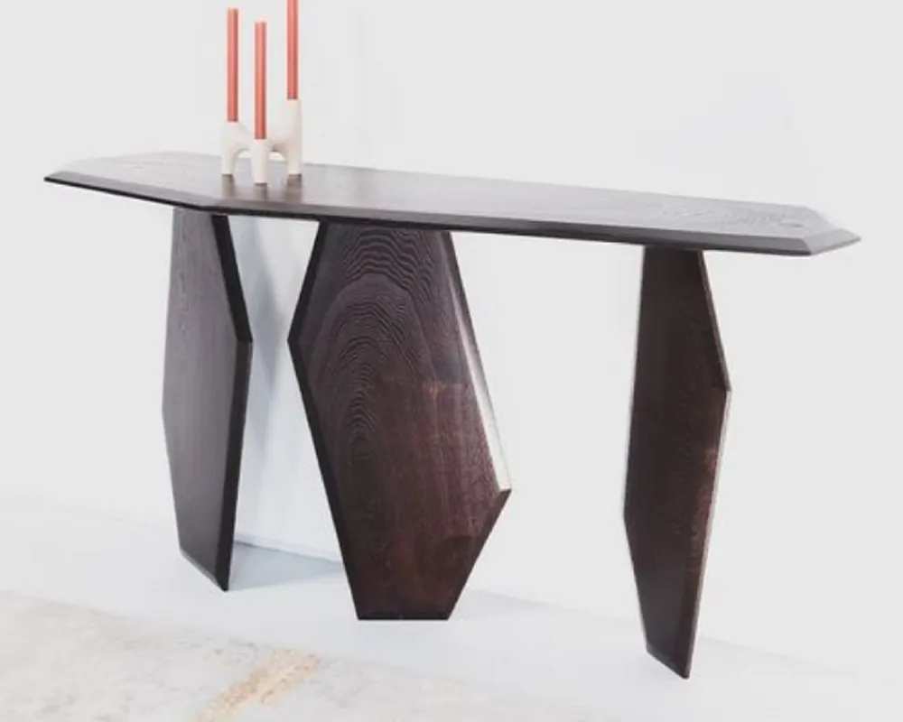 Jetzt Kaufen Casa Padrino console de luxe marron foncé 154 x 40 x H. 80 cm - Console en bois massif - Meuble de salon - Meuble de luxe - Ameublement de luxe