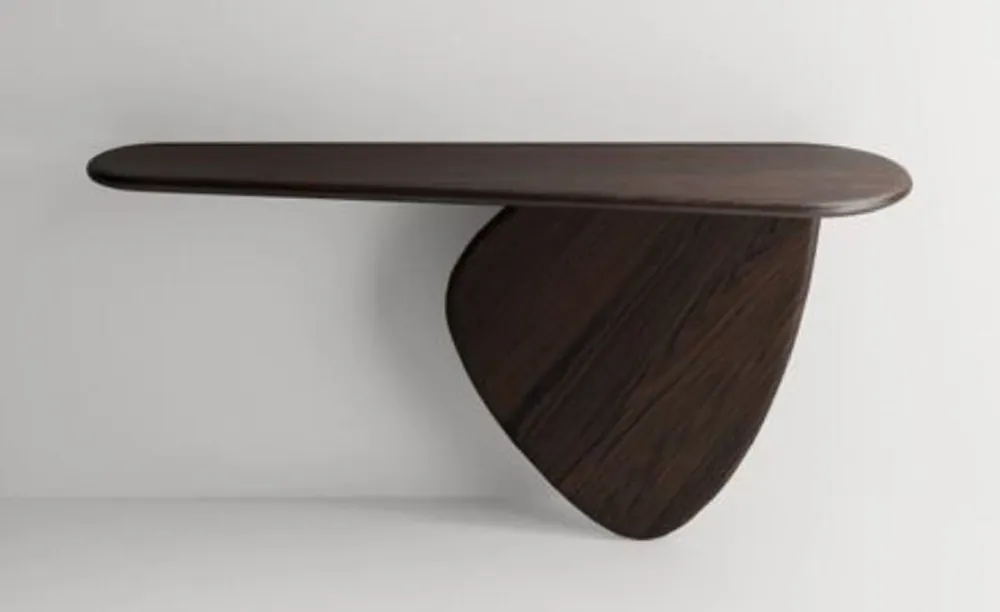 Casa Padrino console de luxe en bois massif marron foncé 160 x 45 x H. 80 cm - Table console en bois de chêne - Meuble de salon - Meuble de luxe - Ameublement de luxe Direktkauf