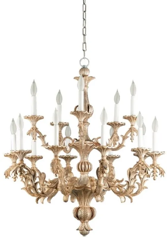 Casa Padrino lustre baroque de luxe argent antique Ø 84 x H. 93 cm - Magnifique lustre de salon de style baroque - Noble & Magnifique - Qualité de luxe - Fabriqué en Italie Neue Ware