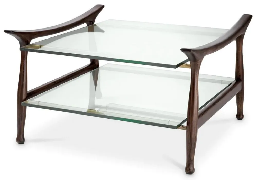 Casa Padrino table basse de luxe marron 74,5 x 75,5 x H. 46 cm Jetzt Kaufen