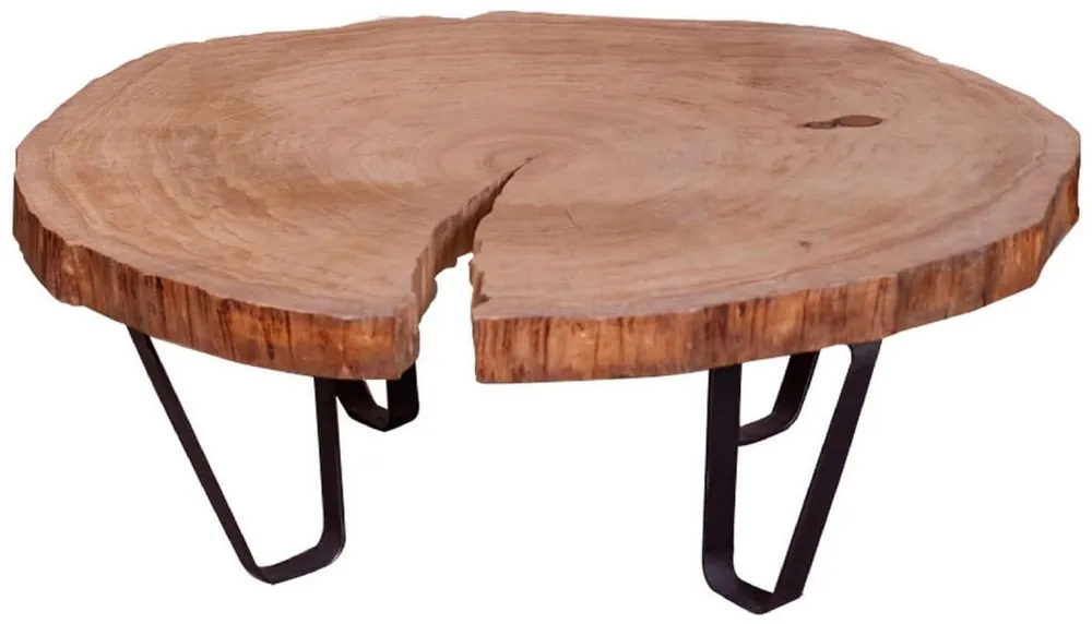 Sofort Bestellen Casa Padrino table basse de luxe marron / noir 110 x 95 x H. 50 cm