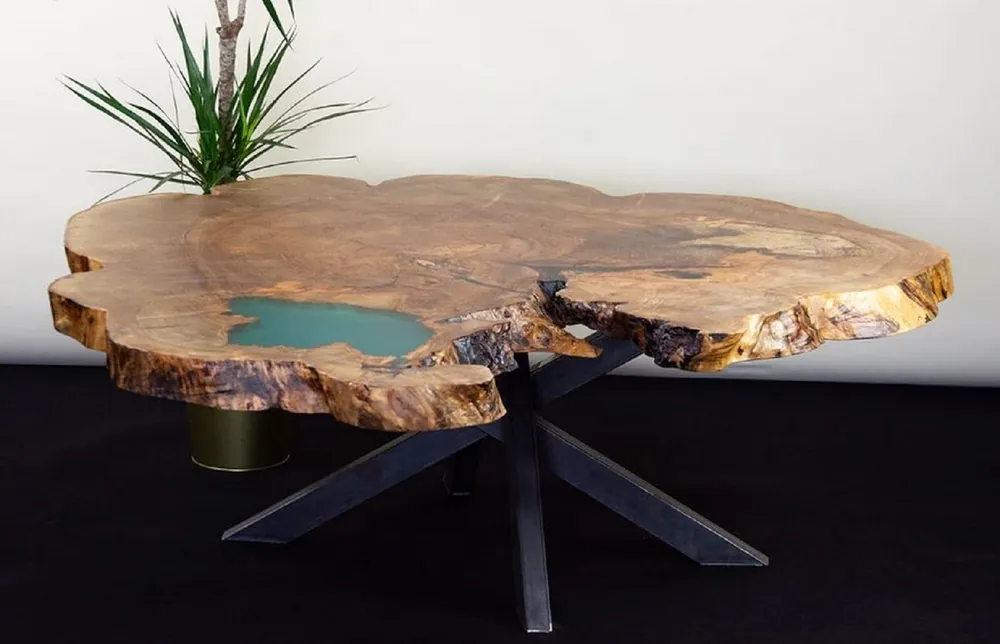 Casa Padrino table basse de luxe marron / vert / noir 120 x 125 x H. 50 cm Preisknaller