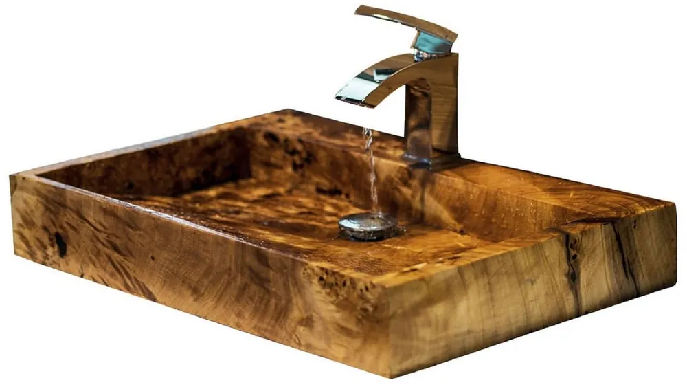 Must-Have Casa Padrino Lavabo de Luxe en Bois Massif Marron - Différentes Tailles