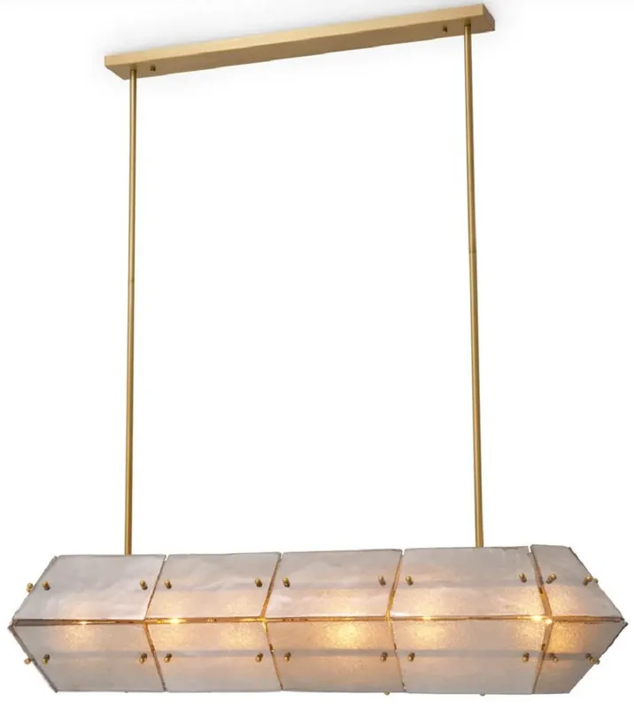 Casa Padrino Lustre de Luxe Laiton Antique / Gris 130 cm Beliebt