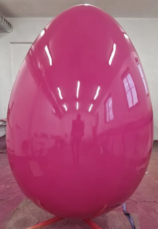 Jetzt Bestellen Casa Padrino Oeuf de Pâques Décoratif XXL de Luxe avec Support Rose 160 cm