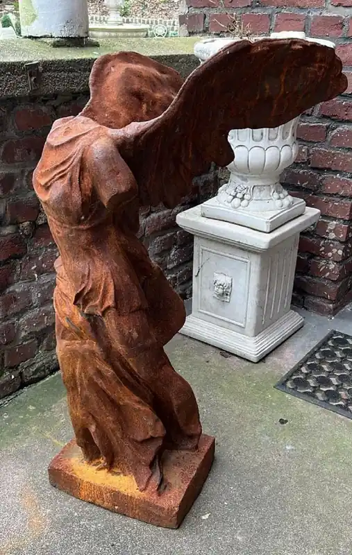 Casa Padrino Sculpture de Décoration de Jardin Art Nouveau en Fonte Rouille H. 97 cm Letzte Chance