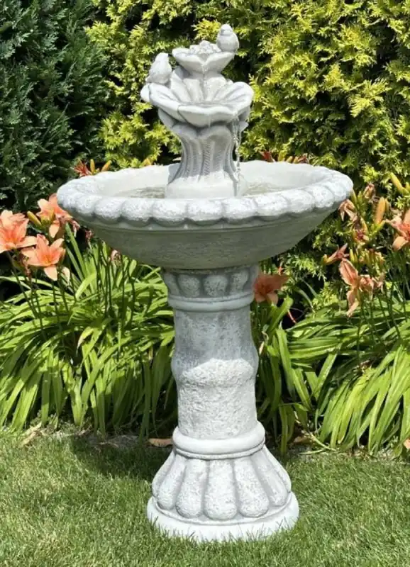 Casa Padrino fontaine baroque gris Ø 63 x H. 109 cm Schneller Versand