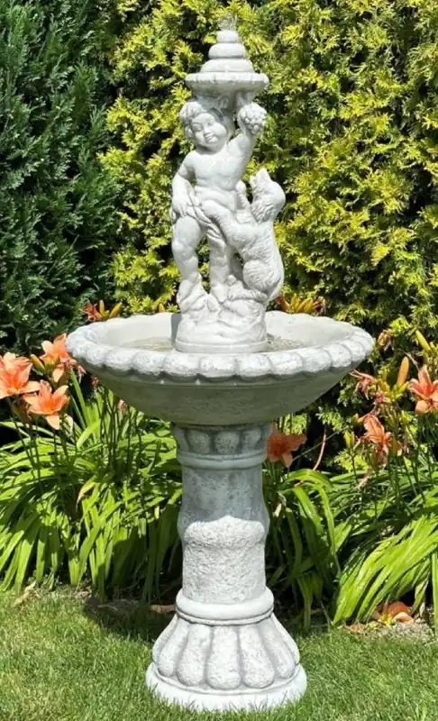 Casa Padrino fontaine baroque gris Ø 63 x H. 137 cm Sonderaktion