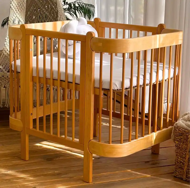 Preis Gesenkt Casa Padrino Lit Bébé de Luxe en Bois Massif Naturel 95 cm