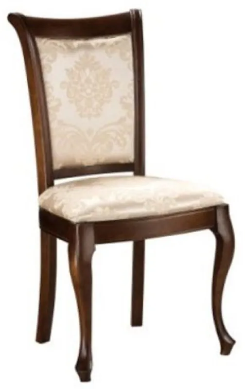 Casa Padrino chaise de salle à manger baroque de luxe or motif / marron foncé Finale Aktion