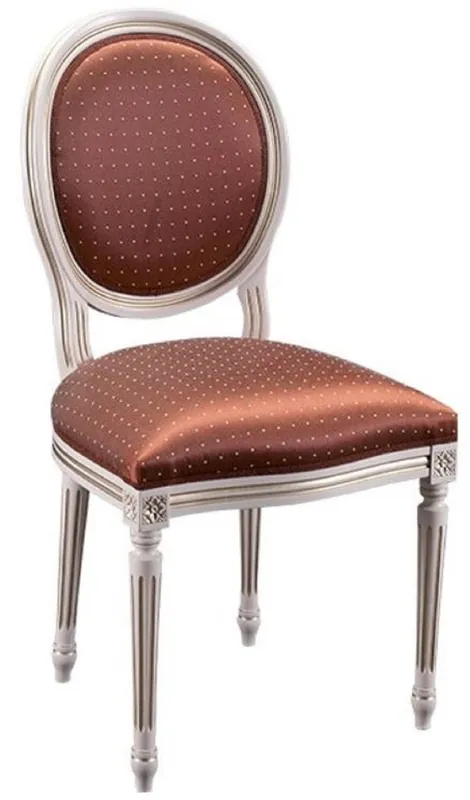 Heißes Angebot Casa Padrino chaise de salle à manger baroque de luxe bordeaux rouge / blanc H. 98 cm