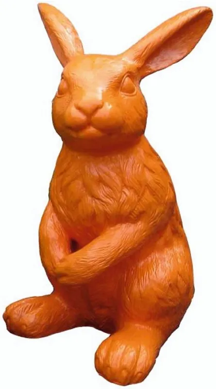 Casa Padrino sculpture décorative de luxe lapin orange H. 120 cm Expressversand