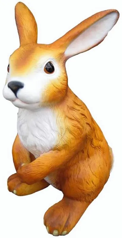Bestseller Casa Padrino sculpture décorative de luxe lapin marron / blanc H. 120 cm