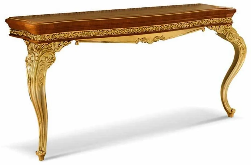 Casa Padrino console baroque de luxe marron / or 174 cm - Fabriquée en Italie Kracherpreis