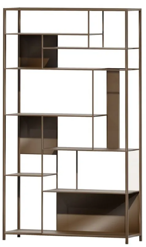 Neuheit Casa Padrino armoire étagère de luxe en métal marron 118 cm