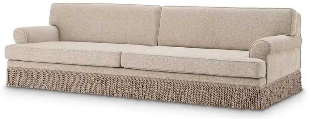 Casa Padrino canapé de salon de luxe beige 277 x 101 x H. 77 cm Versand Am Gleichen Tag