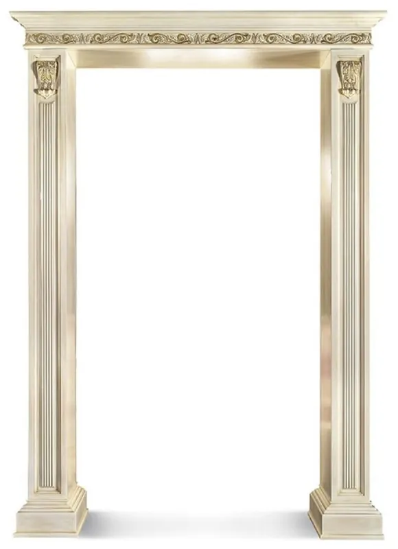 Casa Padrino cadre de porte baroque de luxe blanc / or 187 x H. 262 cm - Fabriqué en Italie Zertifiziert